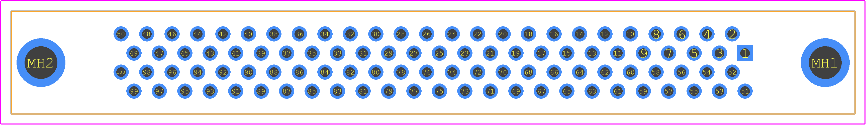5749070-9 - TE Connectivity PCB footprint - Other - Other - 5749070-9-2