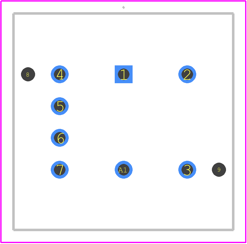 5511MBLKYELYEL - E-Switch PCB footprint - Other - Other - 5511MBLKYELYEL-1