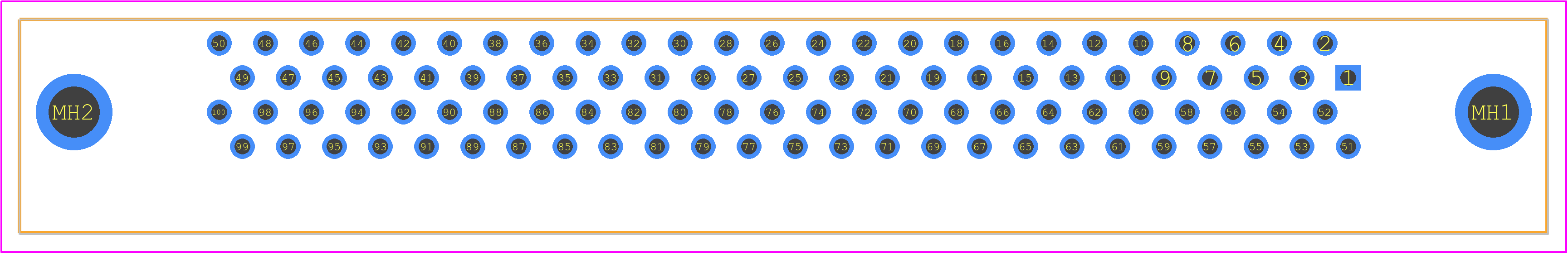 5787082-9 - TE Connectivity PCB footprint - Other - Other - 5787082-9-1