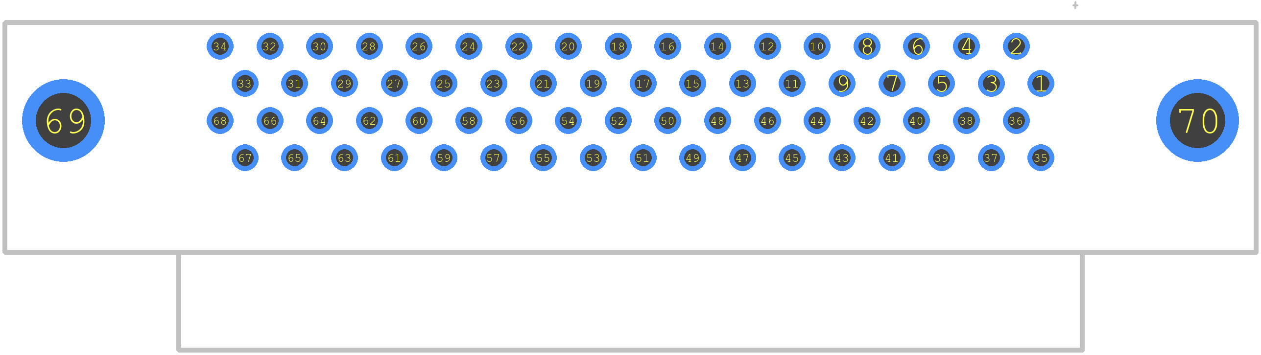 5787170-7 - TE Connectivity PCB footprint - Other - Other - 5787170-7