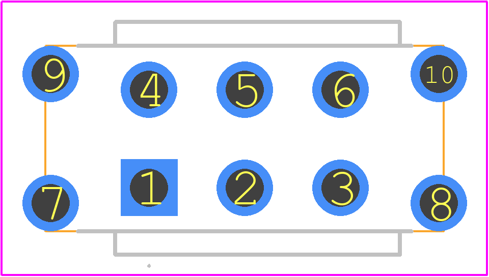 100DP4T6B11VS5REH - E-Switch PCB footprint - Other - Other - 100DP4T6B11VS5REH-4