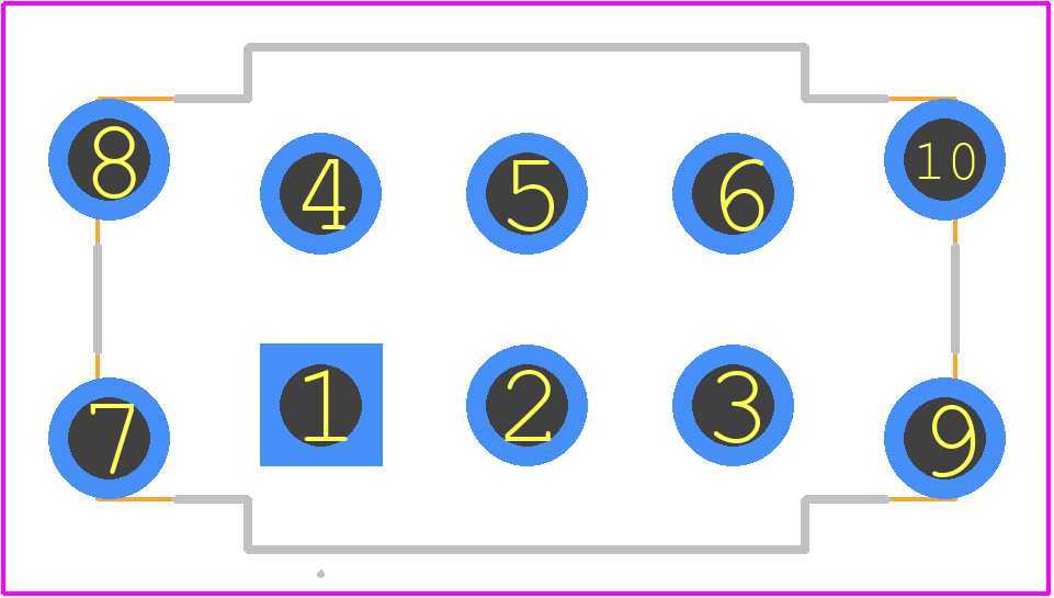 100DP3T6B11VS5QE - E-Switch PCB footprint - Other - Other - 100DP3T6B11VS5QE-2