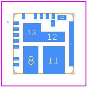 AOZ2369QI-11 - Alpha Semiconductor PCB footprint - Other - Other - QFN5x5-28L