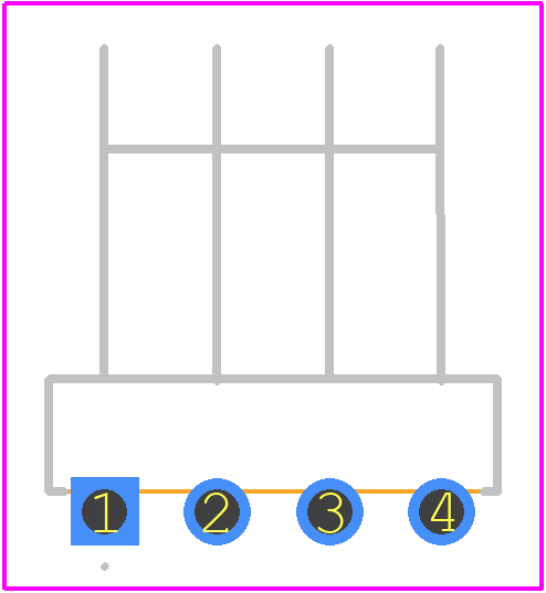 640457-4 - TE Connectivity PCB footprint - Other - Other - 640457-4-5