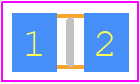 L-0805M5R00FGTS - Vishay PCB footprint - Resistor Chip - Resistor Chip - L-0805M5R00FGTS INCH