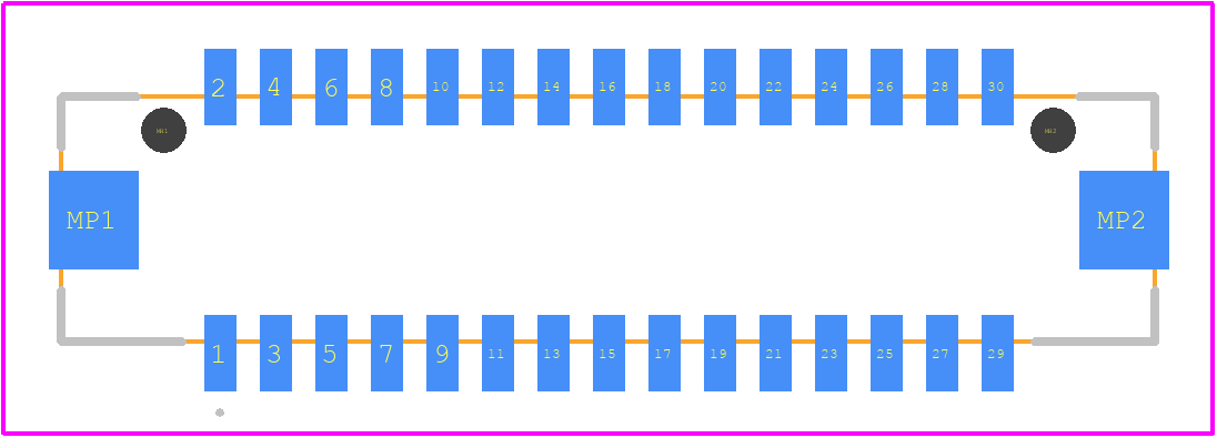 DF13E-30DP-1.25V(65) - Hirose PCB footprint - Other - Other - DF13E-30DP-1.25V(65)-2