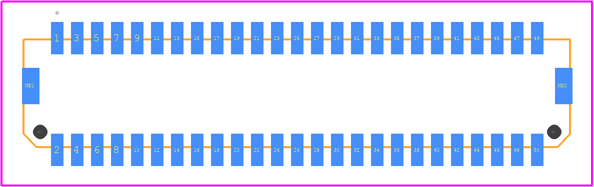 DF20G-50DP-1V(56) - Hirose PCB footprint - Other - Other - DF20G-50DP-1V(56)-2