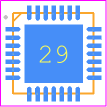 CH32V203G6U6 - WCH PCB footprint - Quad Flat No-Lead - Quad Flat No-Lead - QFN28_4X4