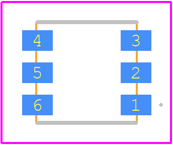 WS2812S - Worldsemi PCB footprint - Other - Other - PLCC6