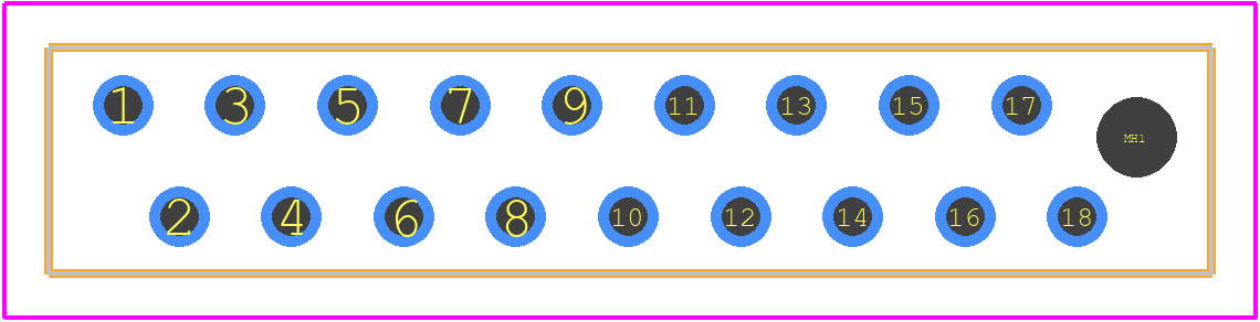 8-215570-8 - TE Connectivity PCB footprint - Other - Other - 8-215570-8-4