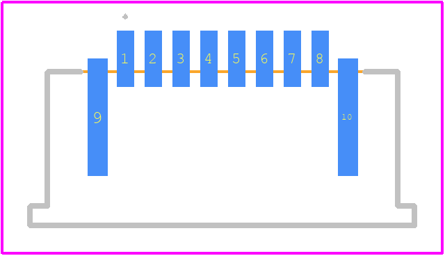 SFW8R-2STE1LF - Amphenol PCB footprint - Other - Other - SFW8R-2STE1LF-2