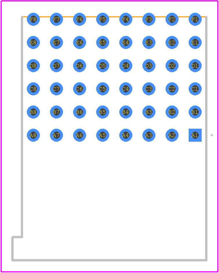 204975-E - TE Connectivity PCB footprint - Other - Other - 204975-E-2