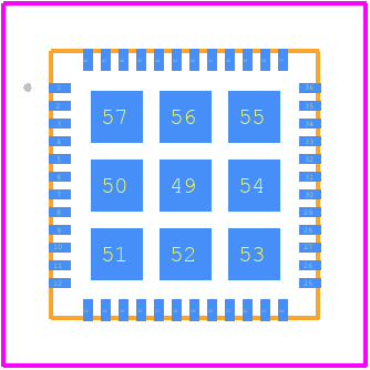 RC31012BQ00GL3#KB0 - Renesas Electronics PCB footprint - Other - Other - 48-LGA 6.0 x 6.0 x 0.90 mm Body, 0.4mm Pitch