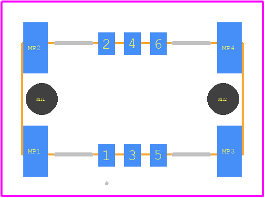 15390060601234 - HARTING PCB footprint - Other - Other - 15 39 006 0601 234-2