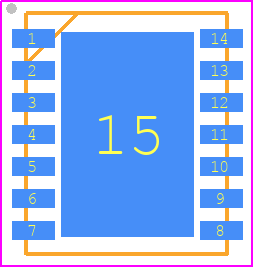 LM2670SDX-ADJ/NOPB - Texas Instruments PCB footprint - Small Outline No-lead - Small Outline No-lead - NHM0014A