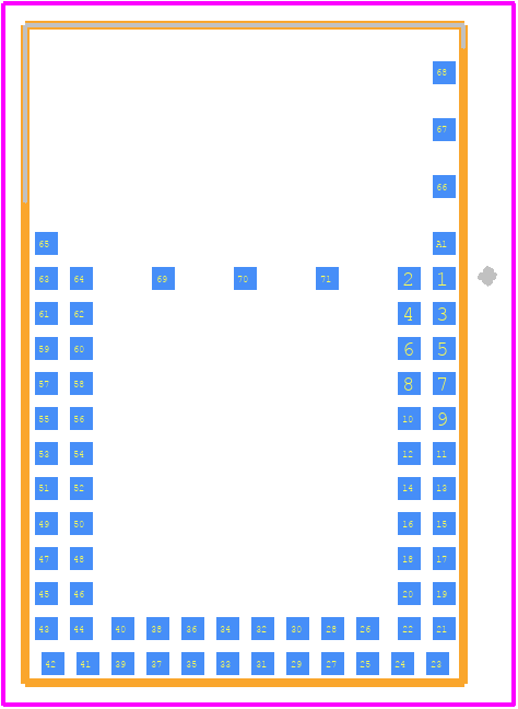 451-00001 - Laird Connectivity PCB footprint - Other - Other - 451-00001-2