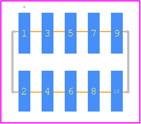 2MM-HB-D05-VS-00-H-TRP - TE Connectivity PCB footprint - Other - Other - 2MM-HB-D05-VS-00-H-TRP-2