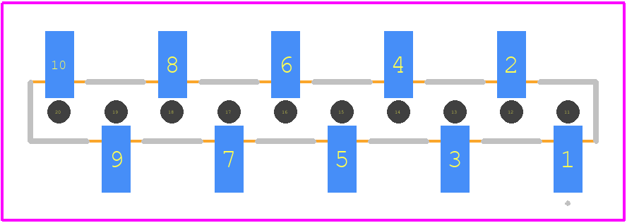 2MM-R-S10-VS-00-F-TBP - TE Connectivity PCB footprint - Other - Other - 2MM-R-S10-VS-00-F-TBP-2