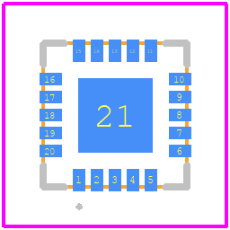 PE42420F-Z - Peregrine Semiconductor PCB footprint - Other - Other - PE42420F-Z-1