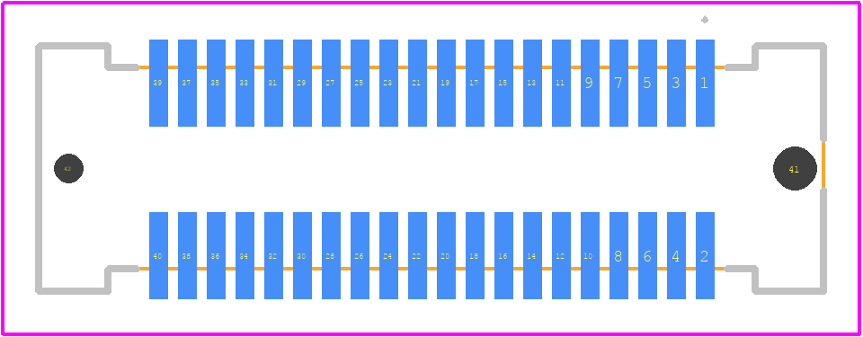 61082-043402LF - Amphenol PCB footprint - Other - Other - 61082-043402LF-1