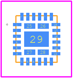 LT7170RV-1#TRMPBF - Analog Devices PCB footprint - Other - Other - LQFN Package 24-Lead (3.5mm × 4mm × 0.95mm)_2025