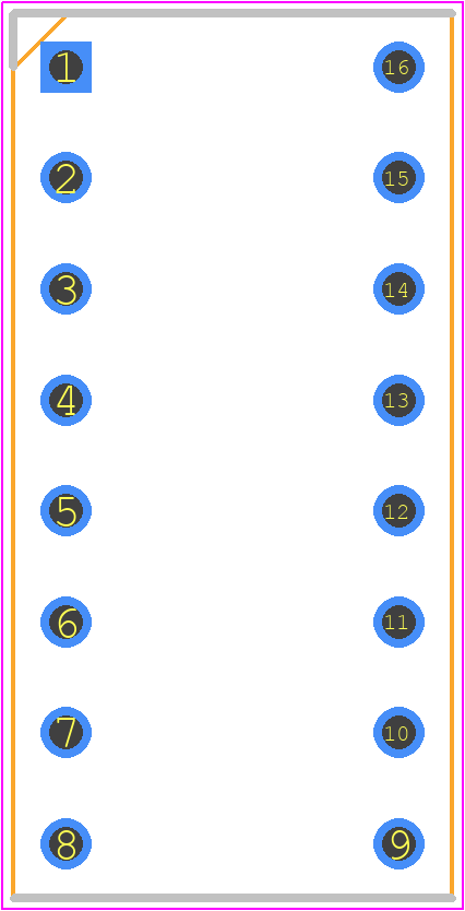 MT2-C93450 - TE Connectivity PCB footprint - Dual-In-Line Sockets - Dual-In-Line Sockets - MT2 - 2_FORM_C relay