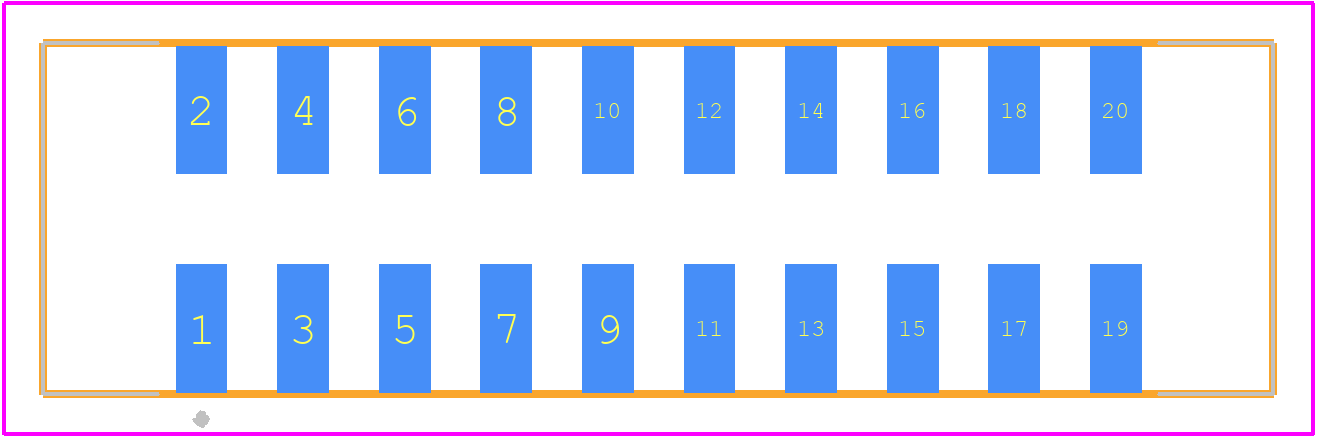 72454-020V - Amphenol PCB footprint - Other - Other - 72454-020V