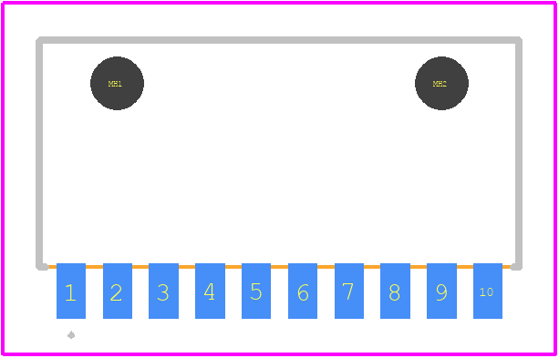 SIBF-10-F-S-AB - SAMTEC PCB footprint - Other - Other - SIBF-10-F-S-AB-1