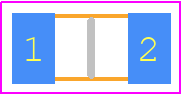 CRGH1206F200R - TE Connectivity PCB footprint - Resistor Chip - Resistor Chip - CRGH1206