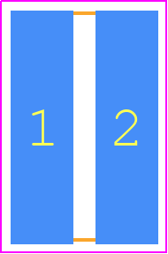 3430A3F6R8TDF - TE Connectivity PCB footprint - Resistor Chip - Resistor Chip - 3430A3F6R8TDF