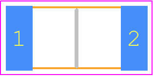 3504G3A604RFTDF - TE Connectivity PCB footprint - Resistor Chip - Resistor Chip - 3504G3A604RFTDF