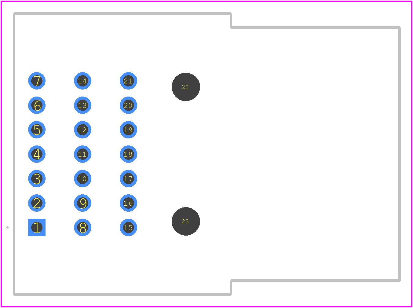 2188695-1 - TE Connectivity PCB footprint - Other - Other - 2188695-1-3