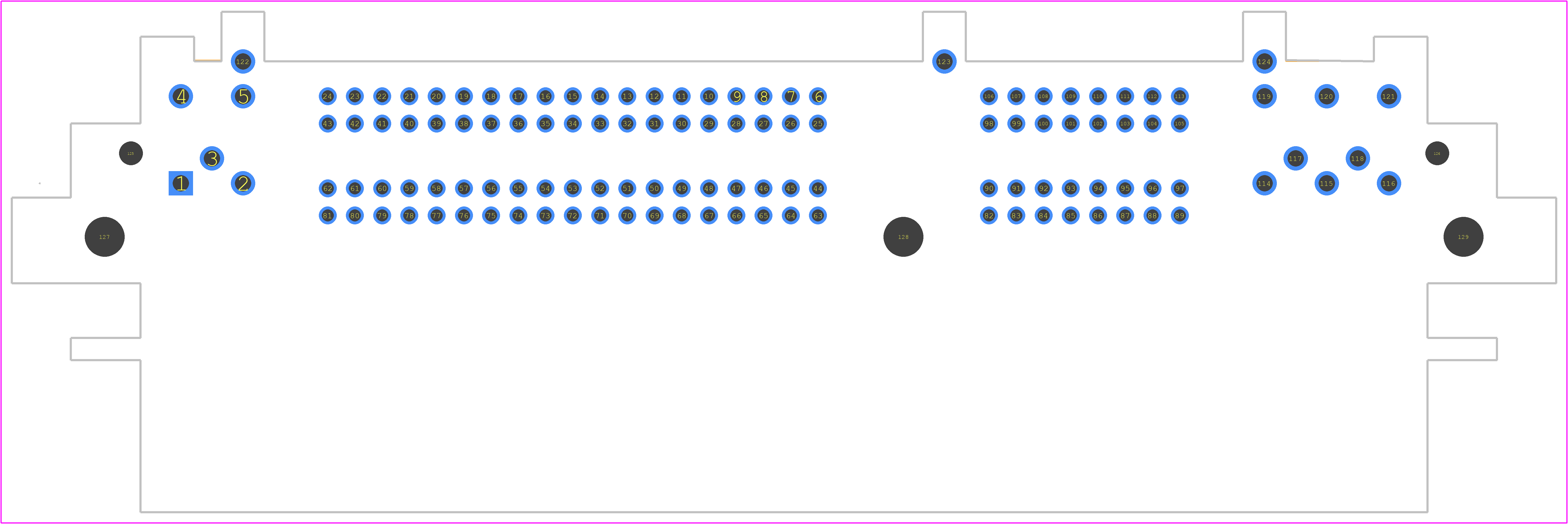 2219100-2 - TE Connectivity PCB footprint - Other - Other - 2219100-2-7