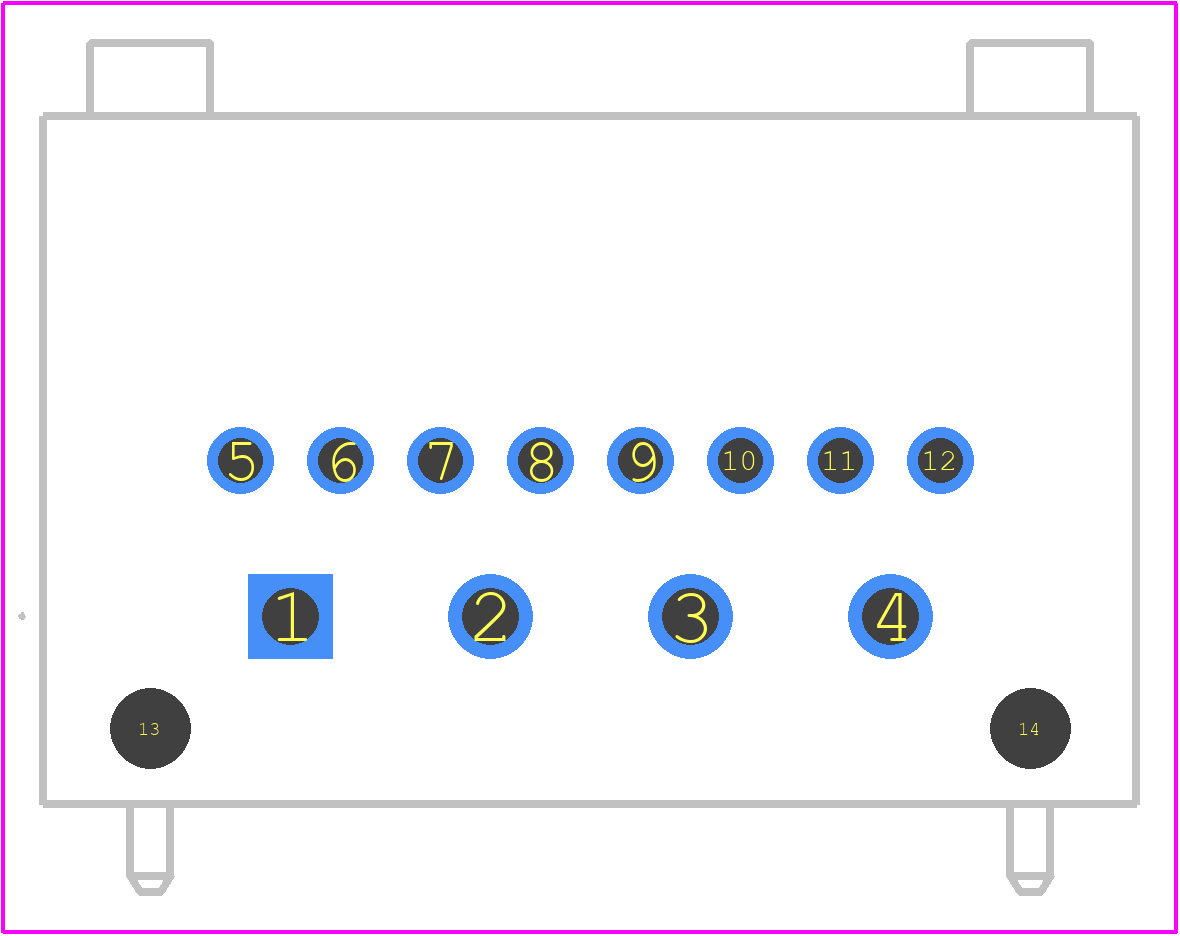 2321709-1 - TE Connectivity PCB footprint - Other - Other - 2321709-1-6