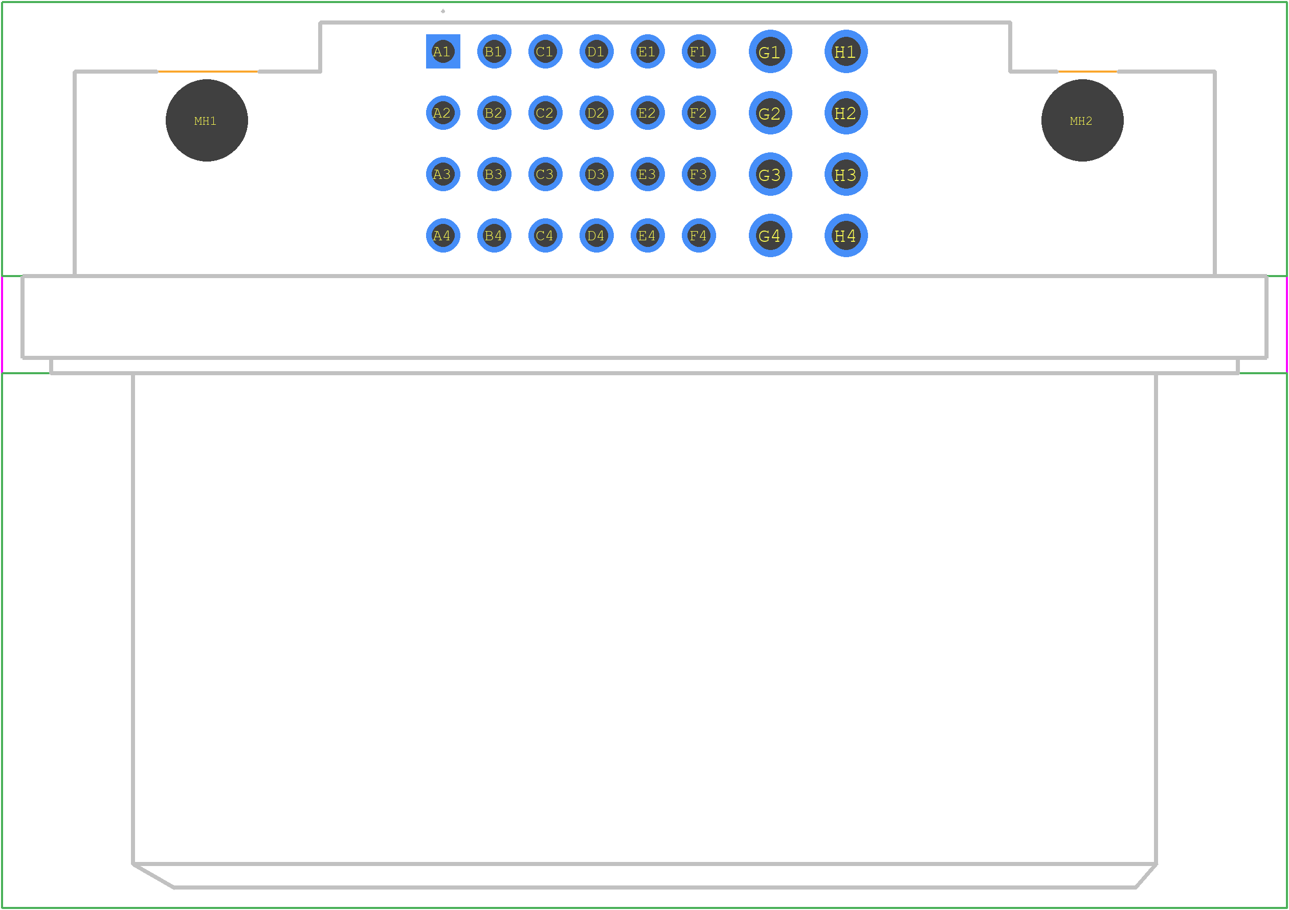2334366-1 - TE Connectivity PCB footprint - Other - Other - 2334366-1-2