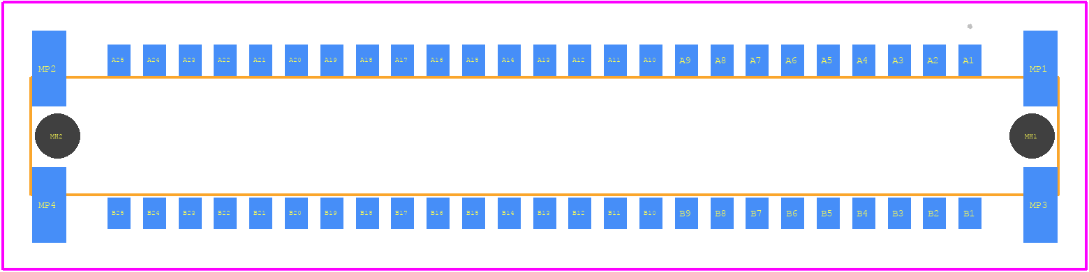 234199-E - TE Connectivity PCB footprint - Other - Other - 234199-E-4
