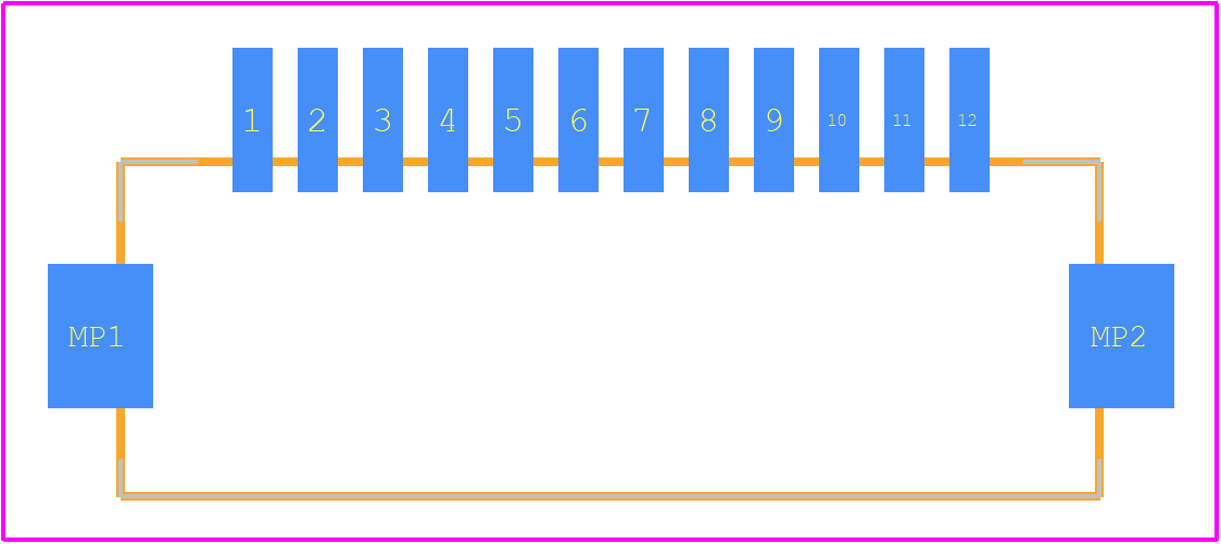 1-292228-2 - TE Connectivity PCB footprint - Other - Other - 1-292228-2-2