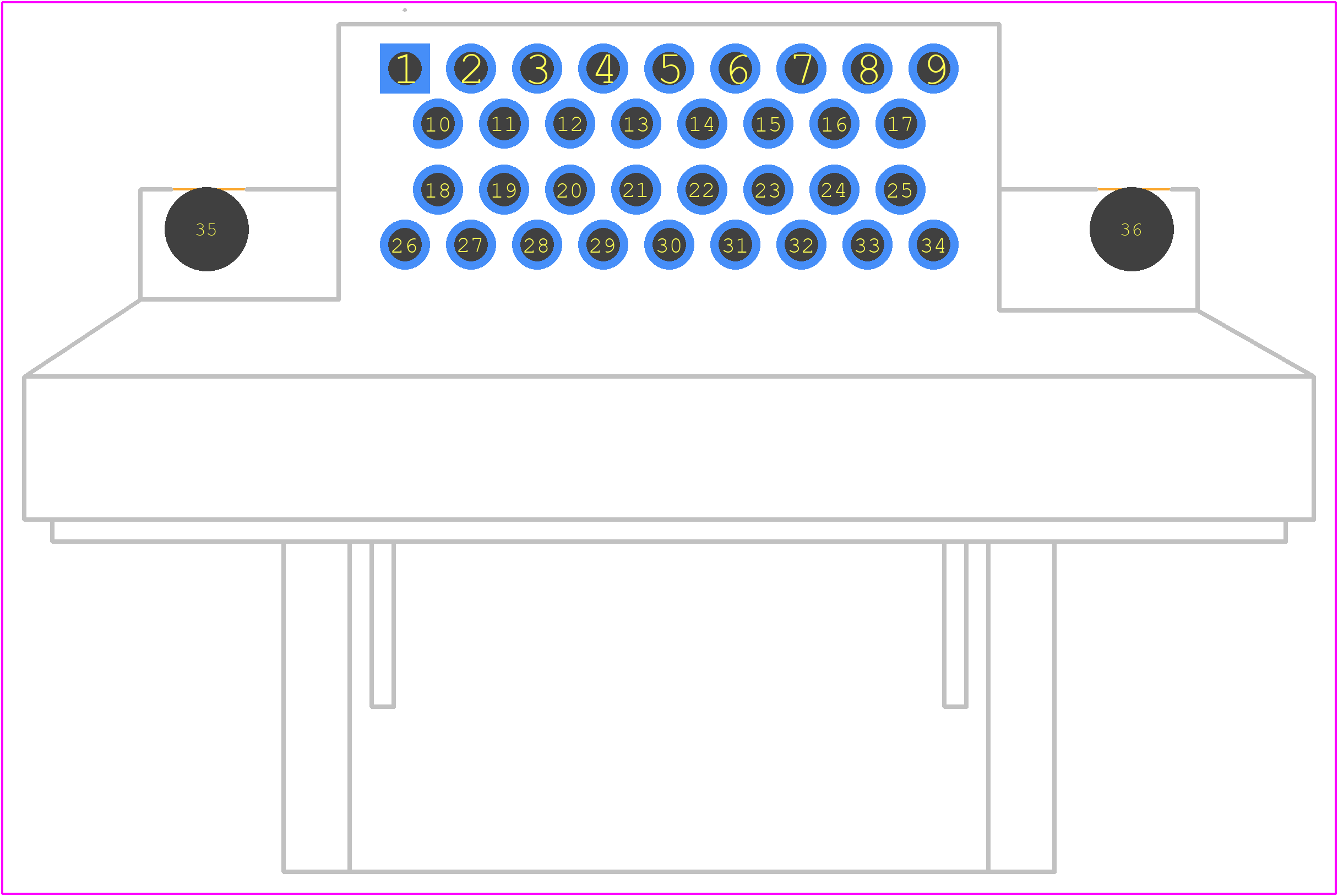 2384723-1 - TE Connectivity PCB footprint - Other - Other - 2384723-1-2