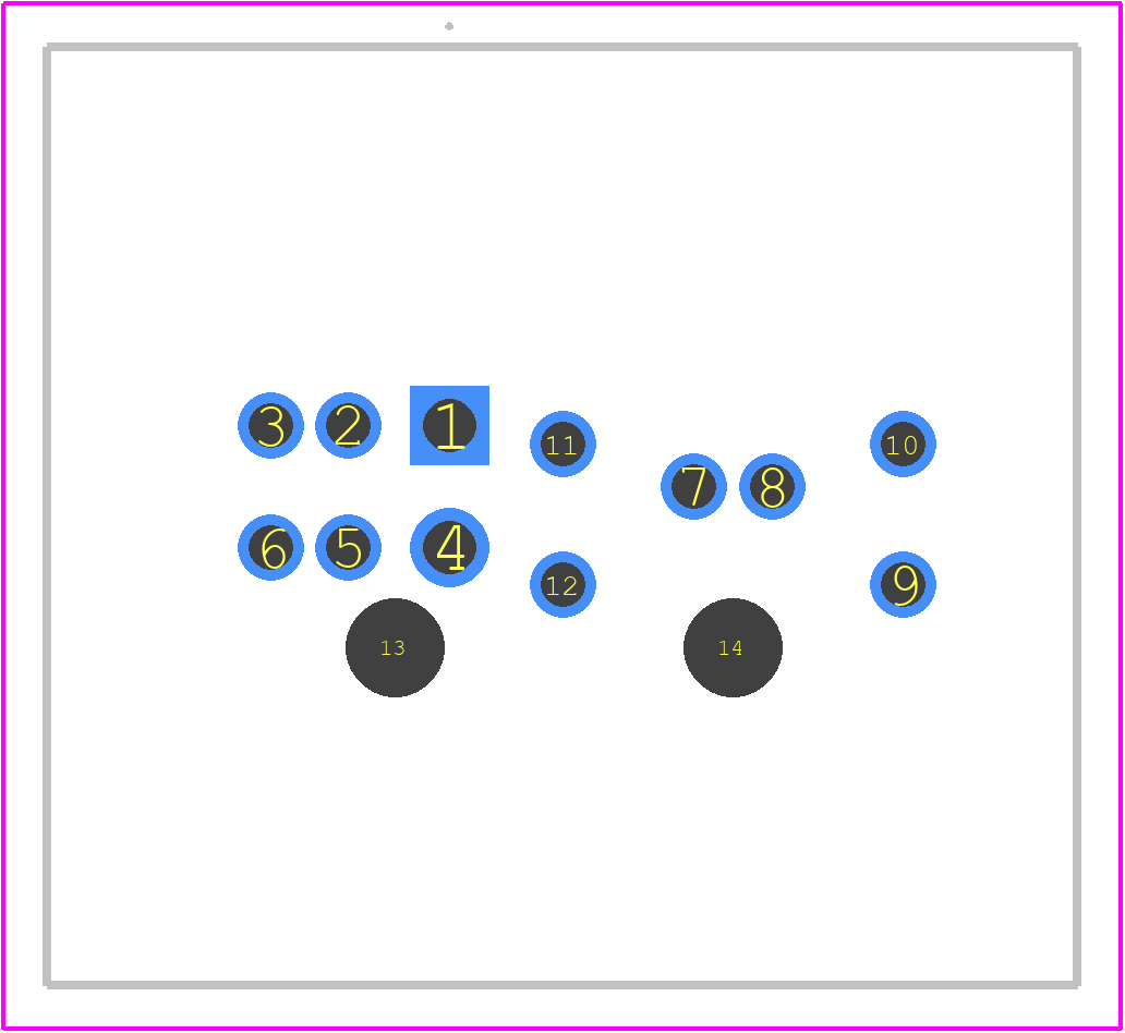 2387351-1 - TE Connectivity PCB footprint - Other - Other - 2387351-1-1