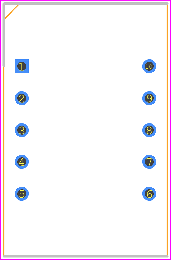 KW2-391CVA - Luckylight PCB footprint - Dual-In-Line Sockets - Dual-In-Line Sockets - 10-Pin DIP_2024