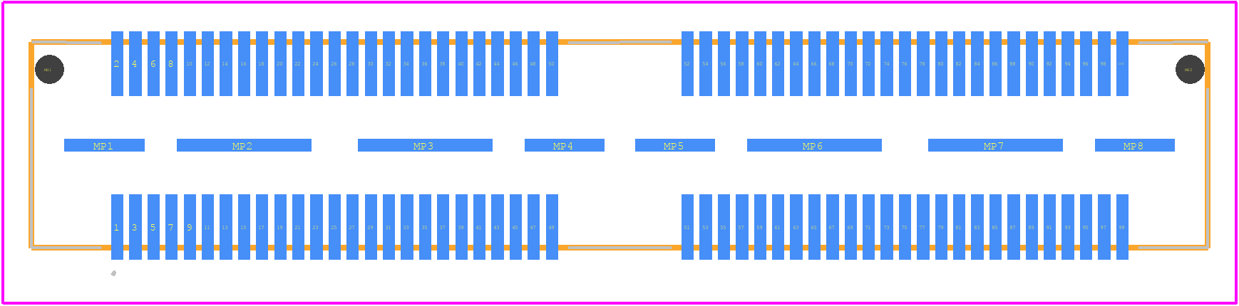 QSS-050-01-F-D-A-K-TR - SAMTEC PCB footprint - Other - Other - QSS-050-01-F-D-A-K-TR-2