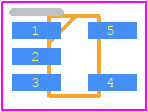 MAX8511EXK33+T - Analog Devices PCB footprint - SOT23 (5-Pin) - SOT23 (5-Pin) - MAX8511EXK33+T