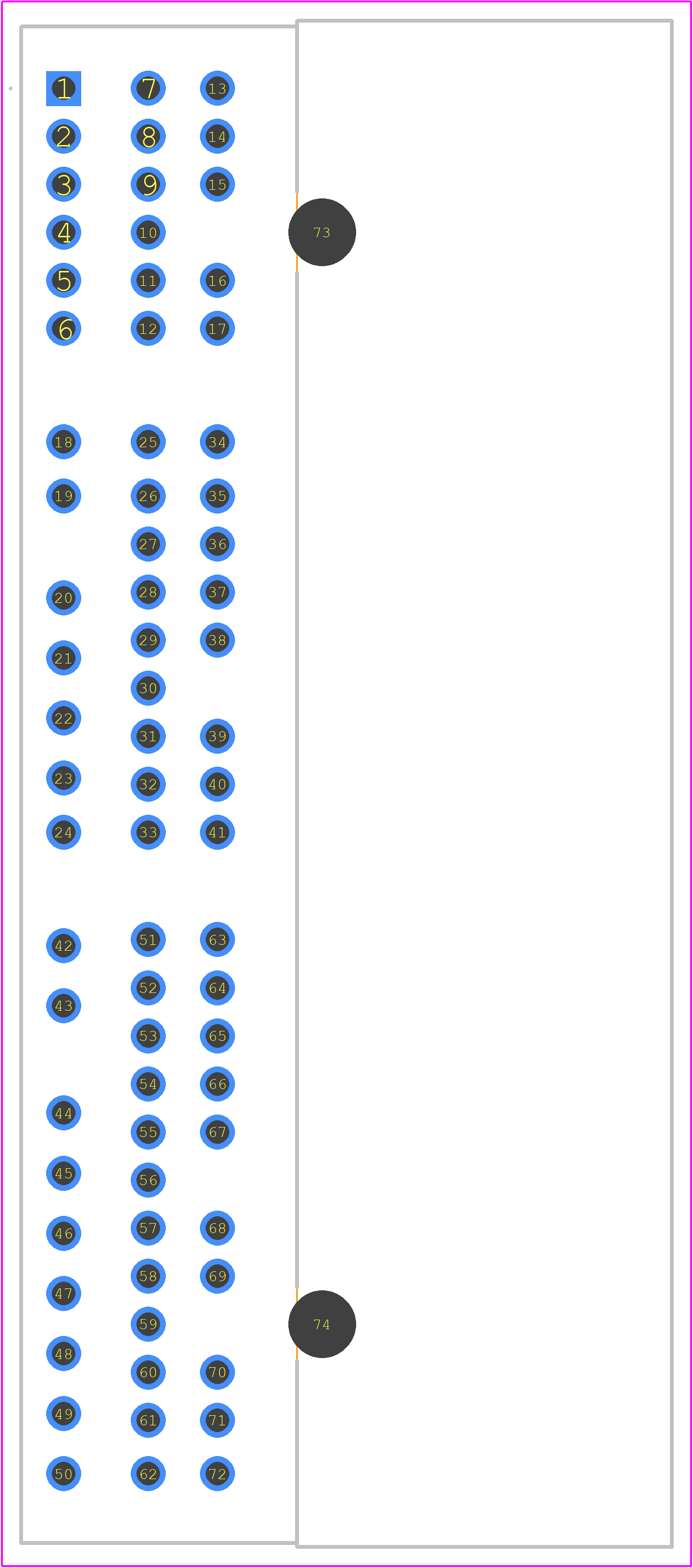 353830-3 - TE Connectivity PCB footprint - Other - Other - 353830-3-1