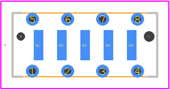 354265-E - TE Connectivity PCB footprint - Other - Other - 354265-E-2