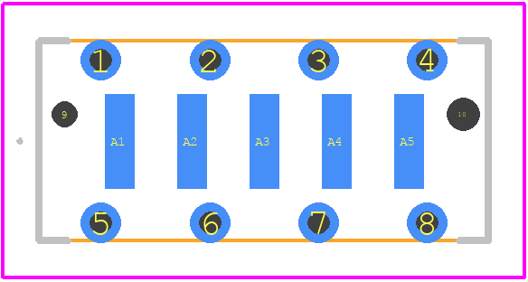 354269-E - TE Connectivity PCB footprint - Other - Other - 354269-E-1