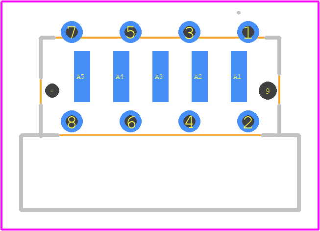 364704-E - TE Connectivity PCB footprint - Other - Other - 364704-E-3