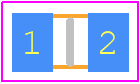CRGH0805F316R - TE Connectivity PCB footprint - Resistor Chip - Resistor Chip - CRGH0805