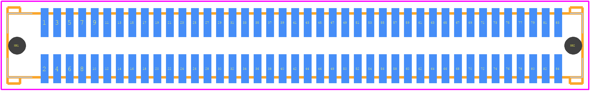 0717412001 - Molex PCB footprint - Other - Other - 0717412001-1