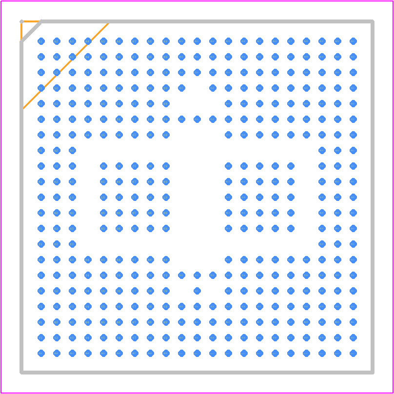 XEF232-1024-FB374-I40 - XMOS PCB footprint - BGA - BGA - XEF232-1024-FB374-I40