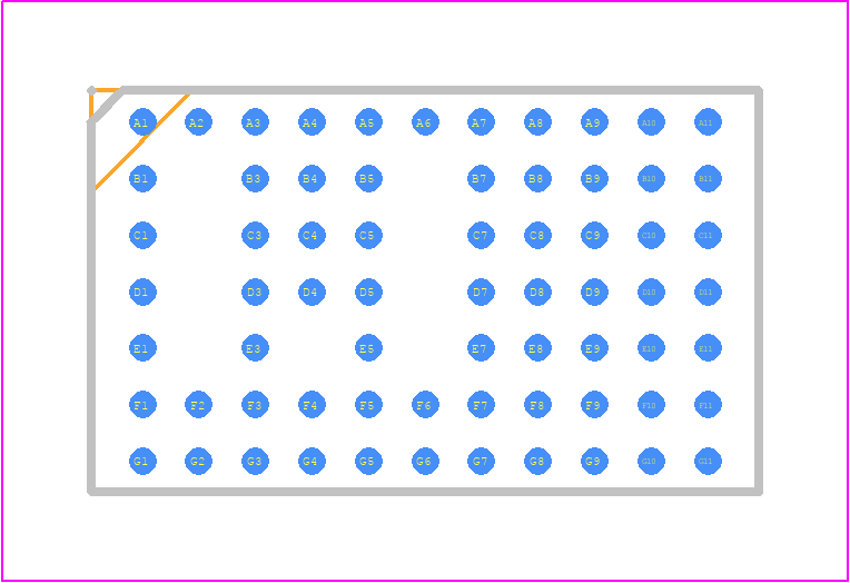 LTM4649IY - Analog Devices PCB footprint - BGA - BGA - BGA Package 68-Lead (15.00mm × 9.00mm × 4.92mm)
